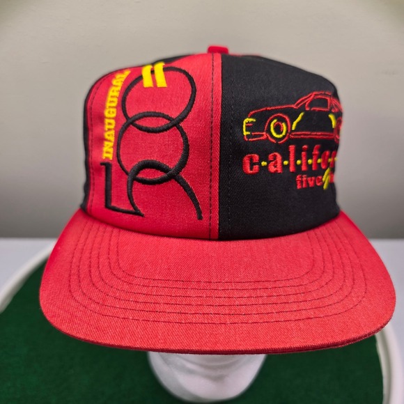 NAPA Auto Parts Other - VTG 1997 California 500 Inaugural Race Hat NAPA Red Black Snapback NASCAR Cap